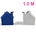10A2 1m square house mini small tape custom plastic keychain small steel tape measure