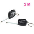 10A5 Custom gift tape measure square mini plastic 2 m cute little steel tape ruler key ring