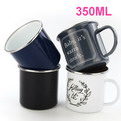 10R03    color enamel mugs printing 350ml