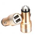 A17 Promotional metal Safety hammer car phone charger