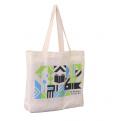 GC02A screen printing Budget 140g cotton Calico Bag with guesset