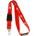 Custom promotional lanyard with safety clips