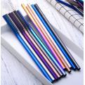 30B02 Personalised Metal Straws Colourful 304 stainless steel