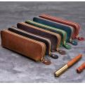 10J17 branded retro Creative  Personalized Gifts Leather pencil case