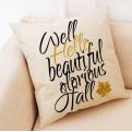 30G02 Promotional Custom Printed Cotton linen Cushions/Pillows