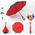 U21 Car straight rod reverse umbrella manual printing umbrella