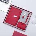 10T11A Red Premium 4pcs/set Metal pen & note book & keychain & card holder gifts sets