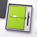 10T20A Premium Lemon green 2pcs/set Metal pen & note book gifts sets