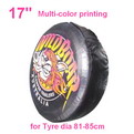 A05-A     17" + multi Gradient color printing auto PU leather spare tyre/wheel cover