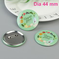 J02    custom tinplate promotional button  badge
dia 44mm