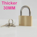 K02    Thicker  copper brass padlock 30mm