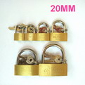 K08    promotional Thin copper brass padlock 20mm