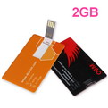 LA04-2GB     2G Plastic credit card USB flash 
