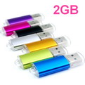 LA07-2GB     2G Plastic & metal USB flash 
