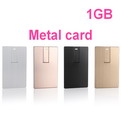 LB01-1GB     1G metal credit card USB flash 
