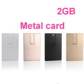LB01-2GB     2G metal credit card USB flash 
