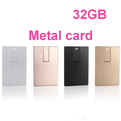 LB01-32GB     32G metal credit card USB flash 
