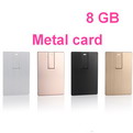 LB01-8GB     8G metal credit card USB flash 
