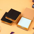 NA04 custom quality business  Pu leather square note pads