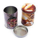 PA10 custom Round food cans custom coffee beans coffee powder pot flower tea tin cans sealed cans