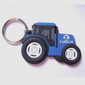 QB01-G    branded promotional pvc soft tractor  keychain