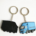 QB01-I    branded promotional pvc soft truck keychain