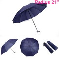 U04    Radius 21" Automatic folding umbrella