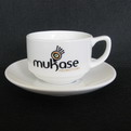 W14 personalised imprint porcelain coffee cup set gift 
100 ml